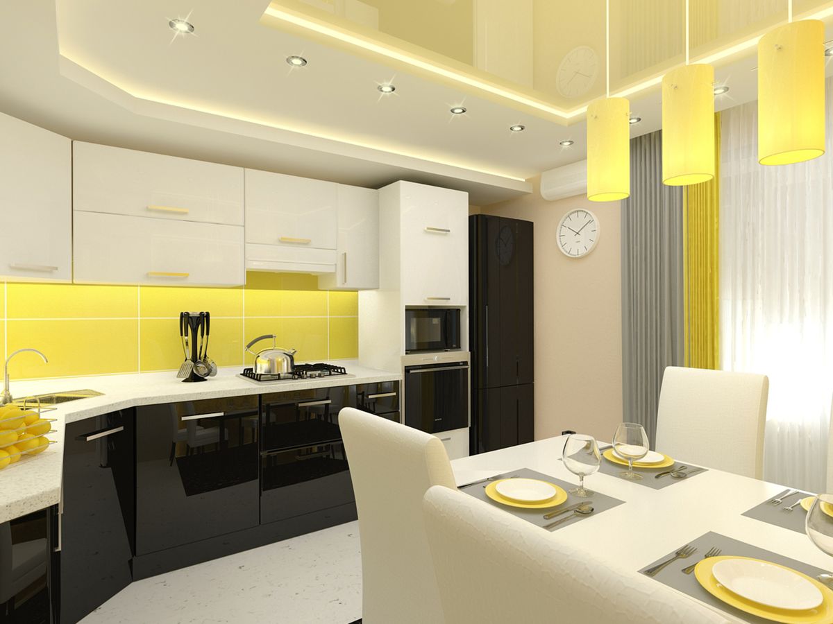 Желтая Кухня Дизайн