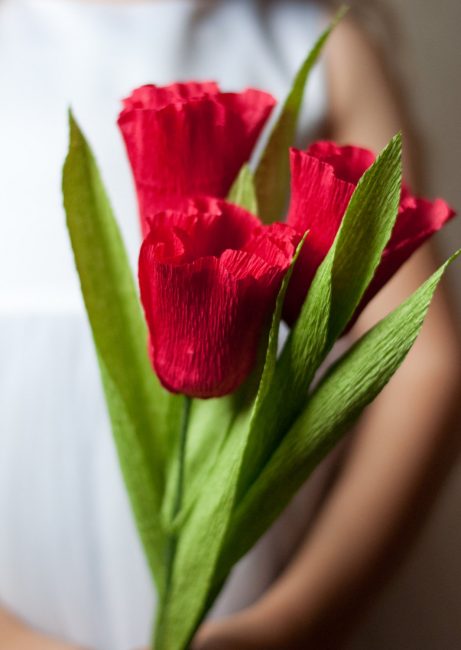 Превосходные тюльпаны своими руками