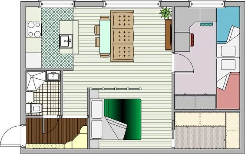 Дизайн малогабаритной кухни с холодильником в хрущевке на 5-6 кв.м. + 190 ФОТО реальных и практичных планировок