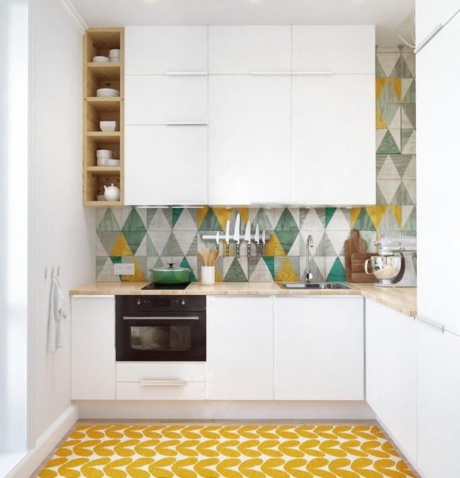 Плитка в кухню на стену современный дизайн