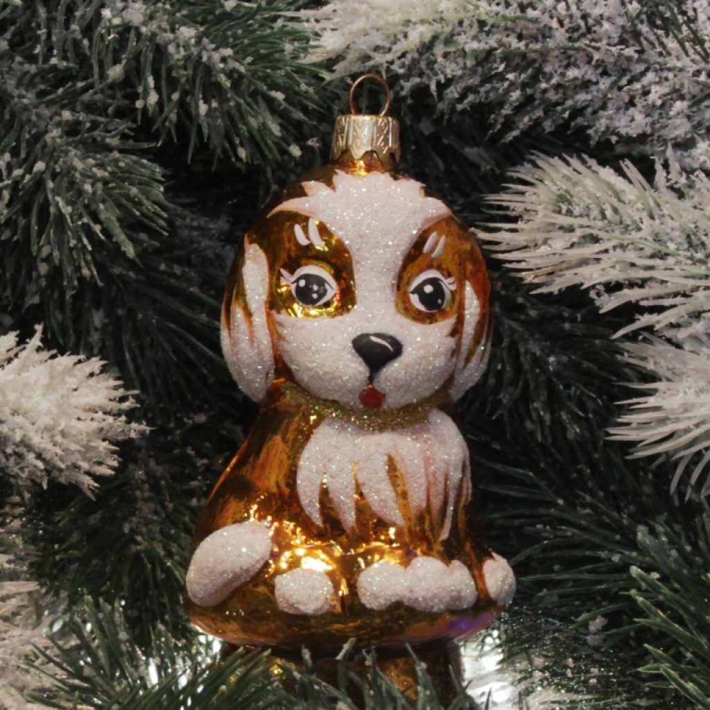 Ватная игрушка собака