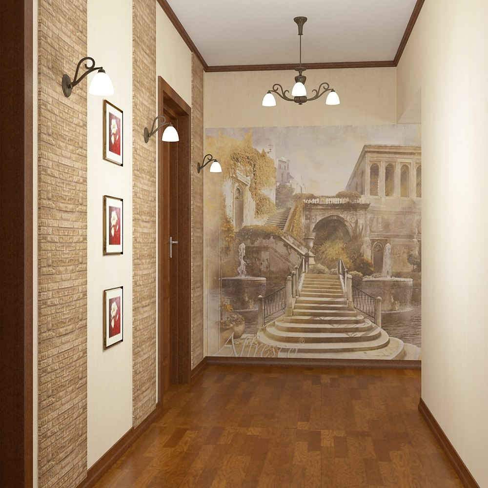 Декор на стену в коридор (64 фото)