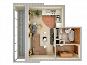 Современный Дизайн квартиры-студии. 150+ Фото Идей для интерьера