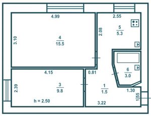 Планировка 2-х (двухкомнатной) Квартиры: 215+ Фото улучшенных Дизайнерских способов перевоплощения
