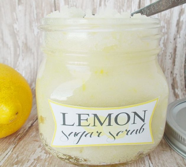 Сахарно-лимонный скраб своими руками