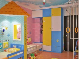 Дизайн детской спальни для двух и трех разнополых детей - 240+ (Фото) Идей зонирования интерьера