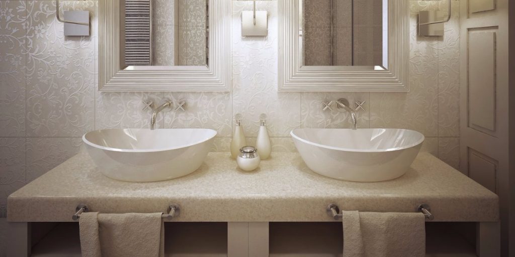 Подвесные раковины в ванную комнату с тумбой фото