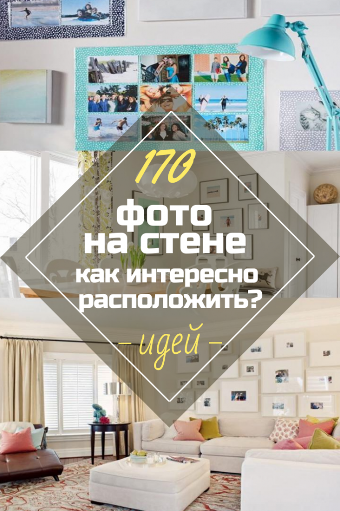 Как Повесить Фотографии На Стену (170+Фото): Красиво/Оригинально