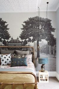 Фотообои в интерьере спальни: 205+ (Фото) Красивых идей для создания уюта