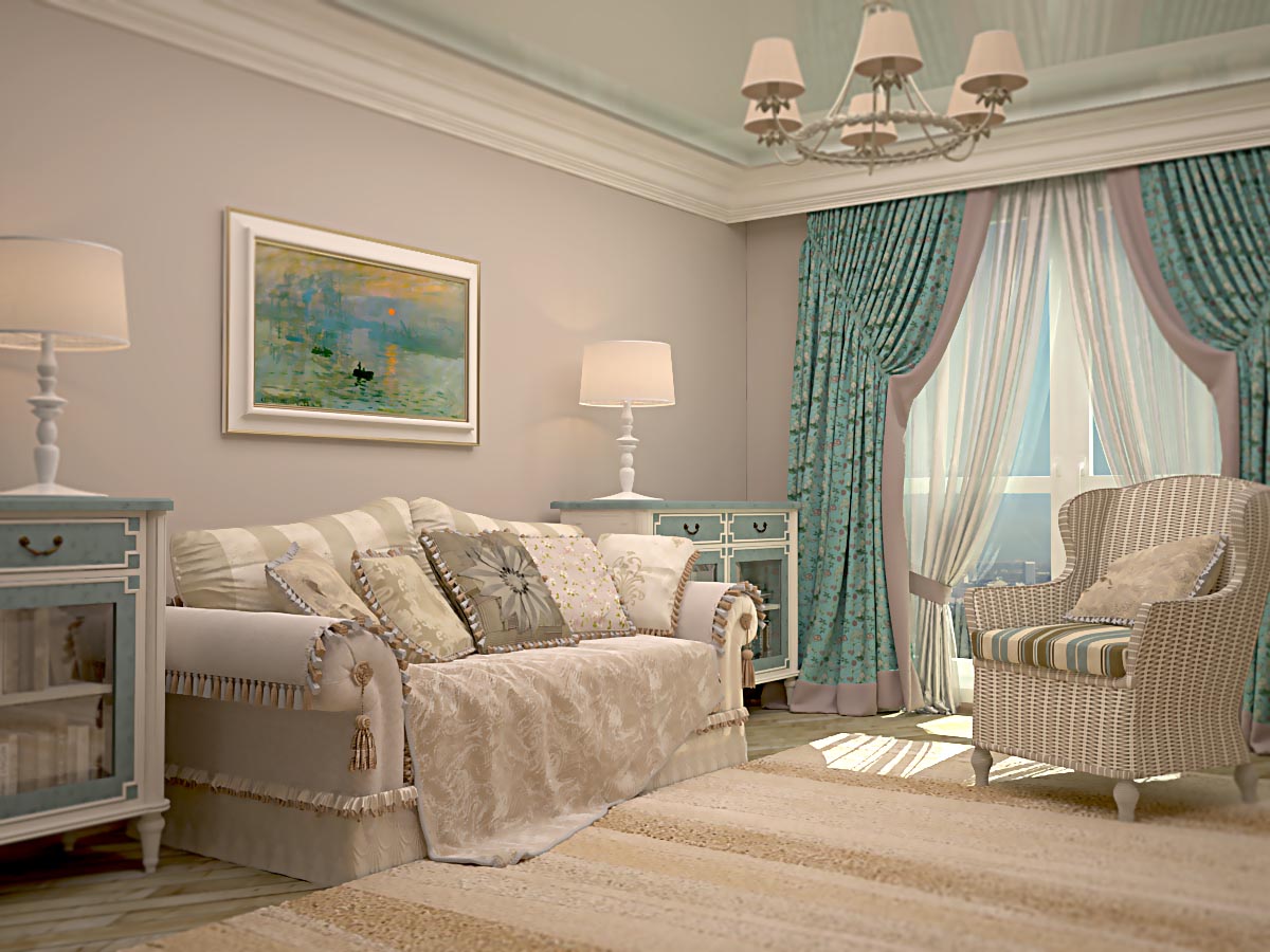 Дизайн комнаты в стиле Прованс - особенности прованского стиля