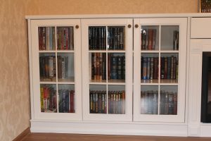 Книжные шкафы со стеклянными дверцами - 170+ (Фото) Вариантов моделей