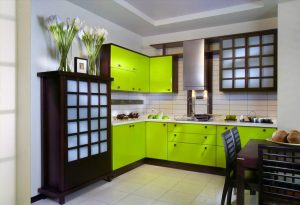 Салатовый цвет в современных модных интерьерах: 185+ (Фото) Сочетаний дизайна для Кухни, Гостиной, Спальни