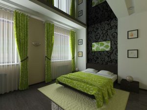 Интерьер спальни зеленого цвета: Как сделать его лучшим местом для отдыха? 175+ (Фото) вариантов Дизайна (шторы, обои, стены)
