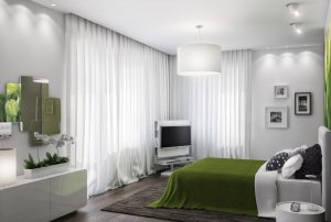 Интерьер спальни зеленого цвета: Как сделать его лучшим местом для отдыха? 175+ (Фото) вариантов Дизайна (шторы, обои, стены)