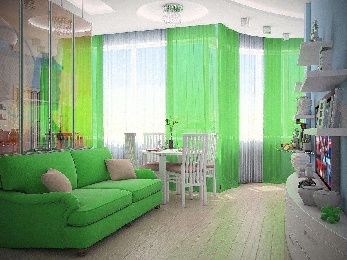 Купить однокомнатную квартиру в зеленом. Зелёный интерьер комнаты. Комната в зеленом цвете. Гостиная в светло зеленых тонах. Интерьер в зеленом стиле.