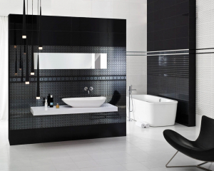 Интерьер черной ванной комнаты - 250+ (Фото) модных тенденций