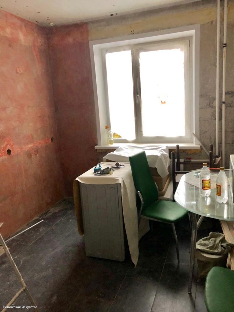 Хозяин квартиры сделал ремонт на кухне с самой популярной плиткой. Фото До/После