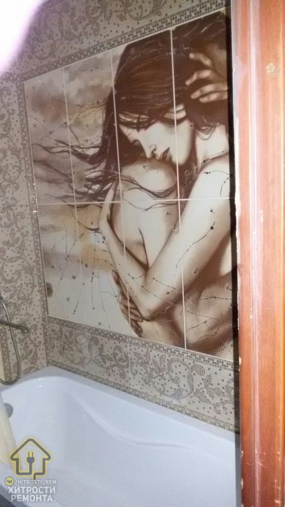 Муж для жены сделал романтичный ремонт в ванной своими руками. Фото До/После