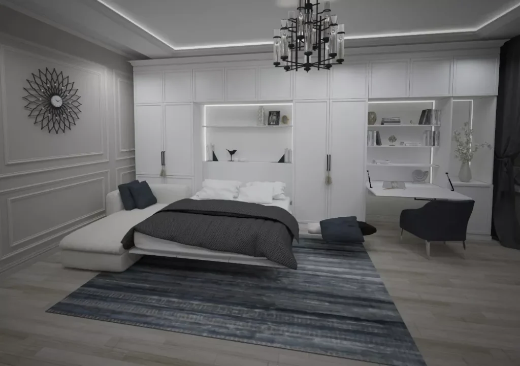 Двухъярусная Кровать с диваном внизу - Стильность и практичность (90+ Фото)