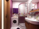 Дизайн маленькой ванной комнаты совмещенной с туалетом. ТОП-12 приемов уникальной коррекции пространства + 50 ФОТО