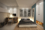 Спальня с обоями двух цветов 210+ Фото: Идеи дизайна, которые никого не оставят равнодушным