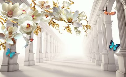 3Д фото обои на стену (+225 Фото): ТОП-5 видов для современных интерьеров + Советы по оформлению