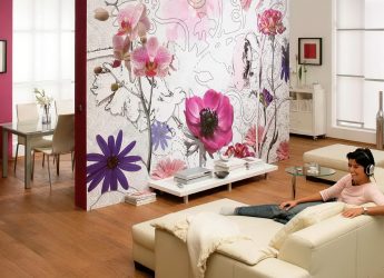 3Д фото обои на стену (+225 Фото): ТОП-5 видов для современных интерьеров + Советы по оформлению