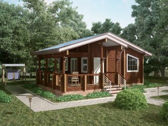 Бани с мансардой для ценителей хорошего отдыха: 230+ (Фото) Проектов (с бруса, с террасой, с верандой)