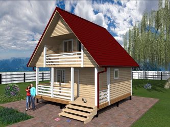 Бани с мансардой для ценителей хорошего отдыха: 230+ (Фото) Проектов (с бруса, с террасой, с верандой)