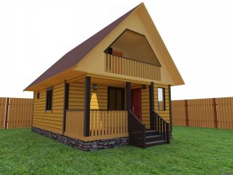 Бани с мансардой для ценителей хорошего отдыха: 230+ (Фото) Проектов (с бруса, с террасой, с верандой)