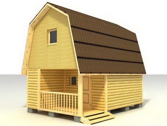 Бани с мансардой для ценителей хорошего отдыха: 230+ (Фото) Проектов (с бруса, с террасой, с верандой)