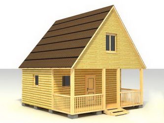 Бани с мансардой для ценителей хорошего отдыха: 230+ (Фото) Проектов (с бруса, с террасой, с верандой)