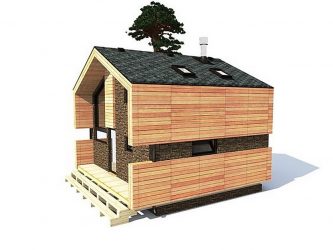 Бани с мансардой для ценителей хорошего отдыха: 230+ (Фото) Проектов (с бруса, с террасой, с верандой)