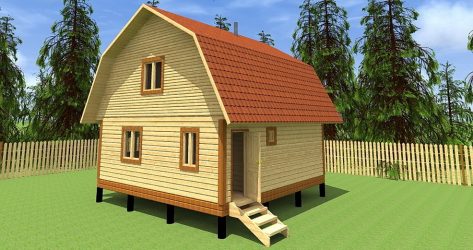 Бани с мансардой для ценителей хорошего отдыха: 230+ (Фото) Проектов (с бруса, с террасой, с верандой)