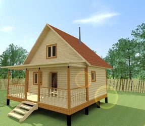 Бани с мансардой для ценителей хорошего отдыха: 230+ (Фото) Проектов (с бруса, с террасой, с верандой)