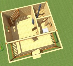 Бани с мансардой для ценителей хорошего отдыха: 230+ (Фото) Проектов (с бруса, с террасой, с верандой)