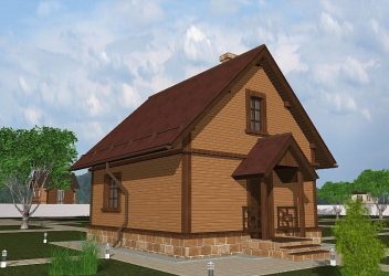 Бани с мансардой для ценителей хорошего отдыха: 230+ (Фото) Проектов (с бруса, с террасой, с верандой)