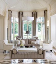 Бежевые обои в интерьере — 175+ (Фото) Комбинированных Сочетаний (в кухне, гостиной, спальне)