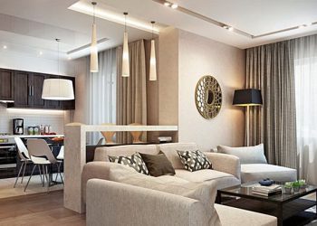 Бежевые обои в интерьере — 175+ (Фото) Комбинированных Сочетаний (в кухне, гостиной, спальне)