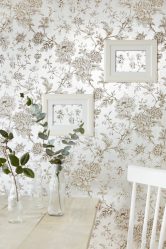 Бежевые обои в интерьере — 175+ (Фото) Комбинированных Сочетаний (в кухне, гостиной, спальне)