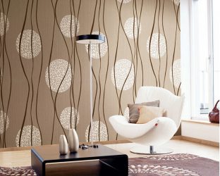 Бежевые обои в интерьере — 175+ (Фото) Комбинированных Сочетаний (в кухне, гостиной, спальне)