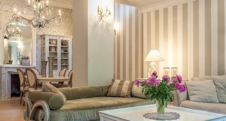 Бежевые обои в интерьере — 175+ (Фото) Комбинированных Сочетаний (в кухне, гостиной, спальне)