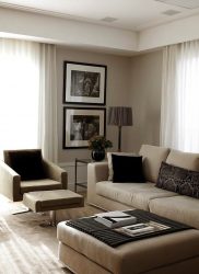 Бежевые обои в интерьере — 175+ (Фото) Комбинированных Сочетаний (в кухне, гостиной, спальне)