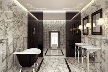 Отделка Ванной комнаты искусственным камнем: Умывальник, столешница, полки. Особенности использования материала