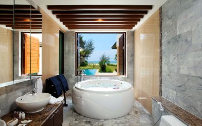 Отделка Ванной комнаты искусственным камнем: Умывальник, столешница, полки. Особенности использования материала