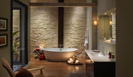 Отделка Ванной комнаты искусственным камнем: Умывальник, столешница, полки. Особенности использования материала