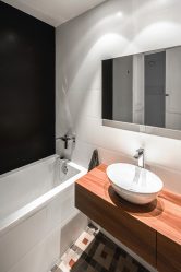 Отделка Ванной комнаты искусственным камнем: Умывальник, столешница, полки. Особенности использования материала