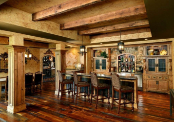 Деревянный потолок с декоративными балками: 165+ (Фото) дизайна и отделки