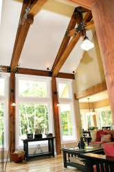 Деревянный потолок с декоративными балками: 165+ (Фото) дизайна и отделки