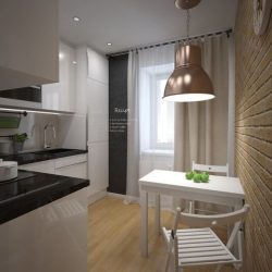 Дизайн малогабаритной кухни с холодильником в хрущевке на 5-6 кв.м. + 190 ФОТО реальных и практичных планировок